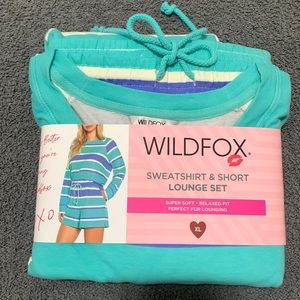 Wildfox Sweatshirt & Short lounge set